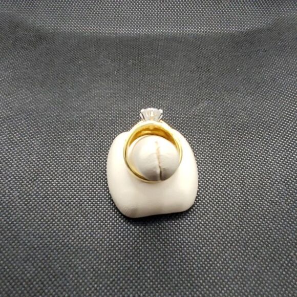 Seta Gold Tone CZ Ring - Picture 4 of 5